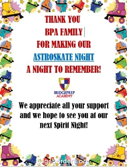 Thank you BPA Family for Joining Us on an Incredible Spirit Night!!!